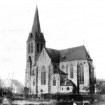 Das älteste Foto der Mesumer Kirche von 1904 und zudem eine der ganz seltenen Westansichten
