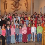 Der Kinderchor St. Mariä Heimsuchung beim 10-jährigen Jubiläum
